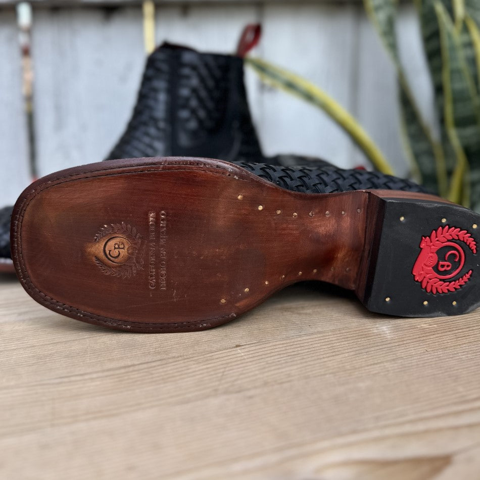 05 Petatillo Negro - Botin Vaquero de Petatillo para Hombre - Botines Vaqueros de Petatillo - Botines Vaqueros (6)