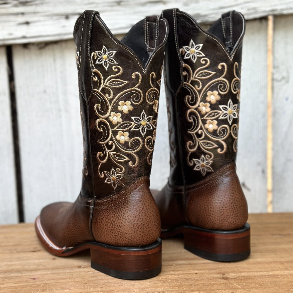 SB-Elsa Miel - Botas Vaqueras para Mujer - Botas Vaqueras Mexicanas (6)