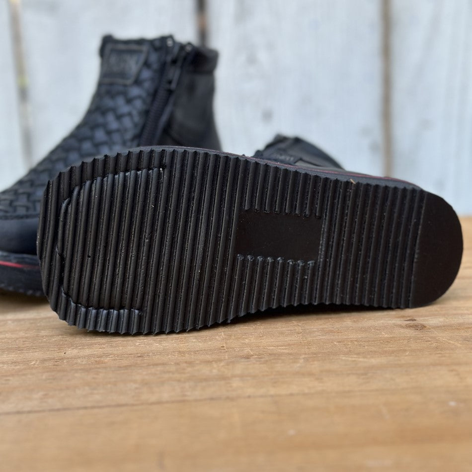 Botas para Niño DA-0416 Negro Petatillo - Botas Mexicanas para Niños (6)