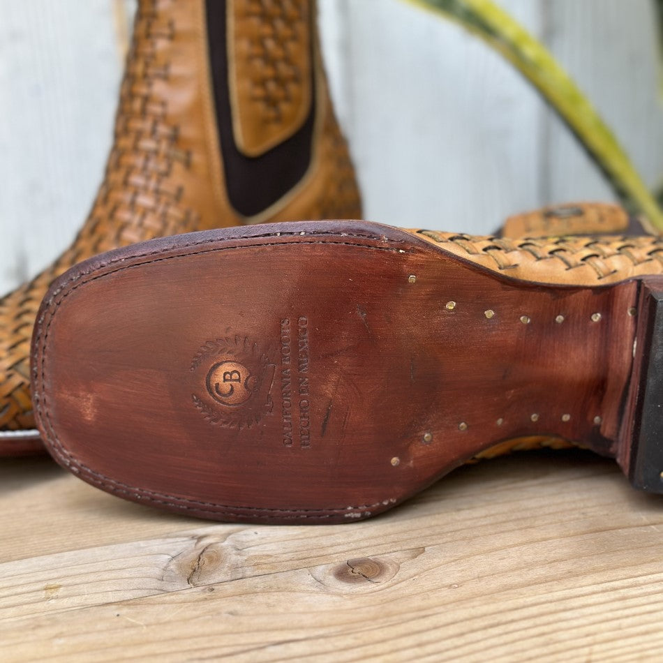 CB-05 Petatillo Miel - Botines vaqueros de Petatillo Miel - Botin Vaquero para Hombre de Petatillo (4)