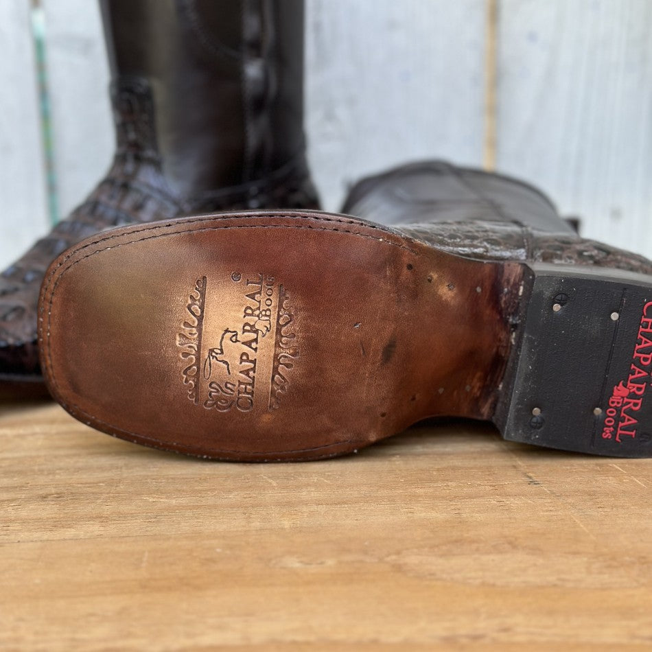 CB-Cocodrilo Nuca Imitacion Café - Botas Vaqueras Exoticas para Hombre (7)