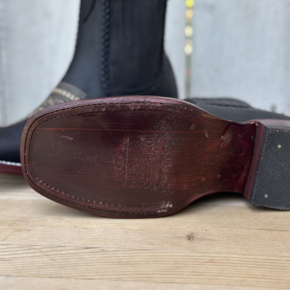 CB-Luz Negro - Botin Trenzado Vaquero para Mujer - Botines para Mujer Vaqueros - Botines Vaqueros (8)