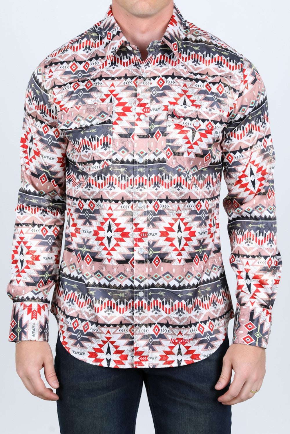 Camisas Vaqueras MC-360-18 Camisas Vaqueras de Manga Larga para Homb