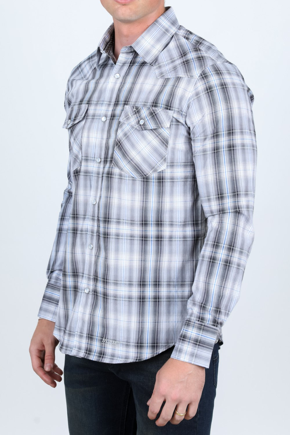 Camisa de Cuadros MC-200-47 - Camisas Vaqueras para Hombre - Camisas de Cuadros Mexicanas para Hombre (3)