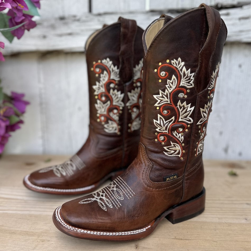 DA-102-Bota-Vaquera-para-Dama-Botas-Vaqueras-para-Mujer-Botas-Vaqueras-Mexicanas-Botas-Vaqueras-de-Cuero