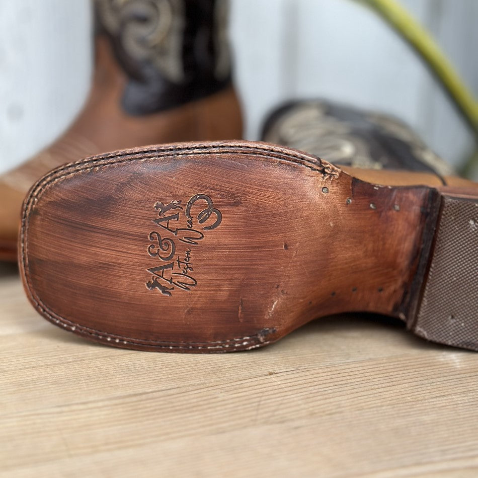 DA-Michell color Mango - Botas Vaqueras para Hombre - Bota Vaquera Mexicana para Hombre - Botas Vaqueras (6)