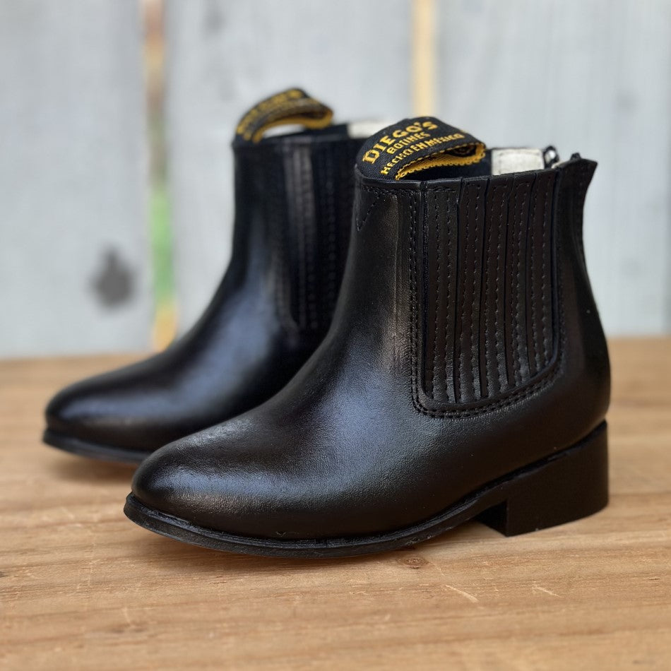 DB-270 Negro Botines Charros para Bebé