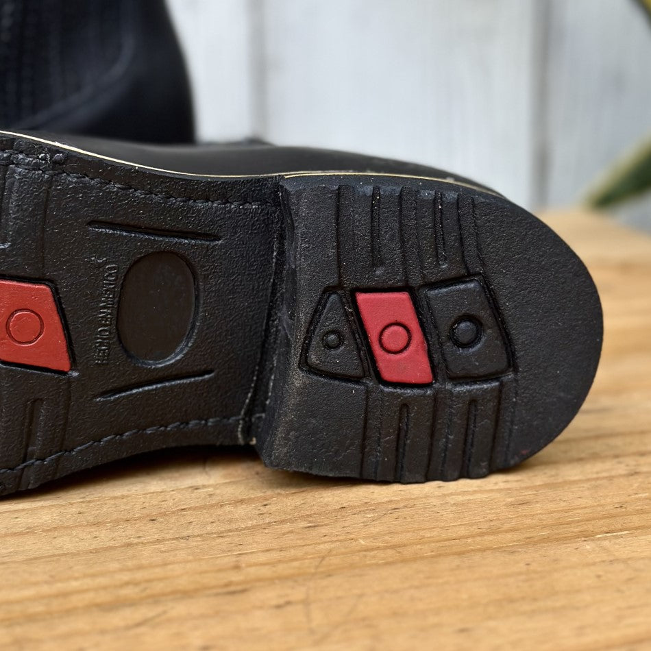 DB-370 Negro - Botines Vaqueros con Suela de Goma Comoda para Hombre - Botines Vaqueros con Suela de Hule