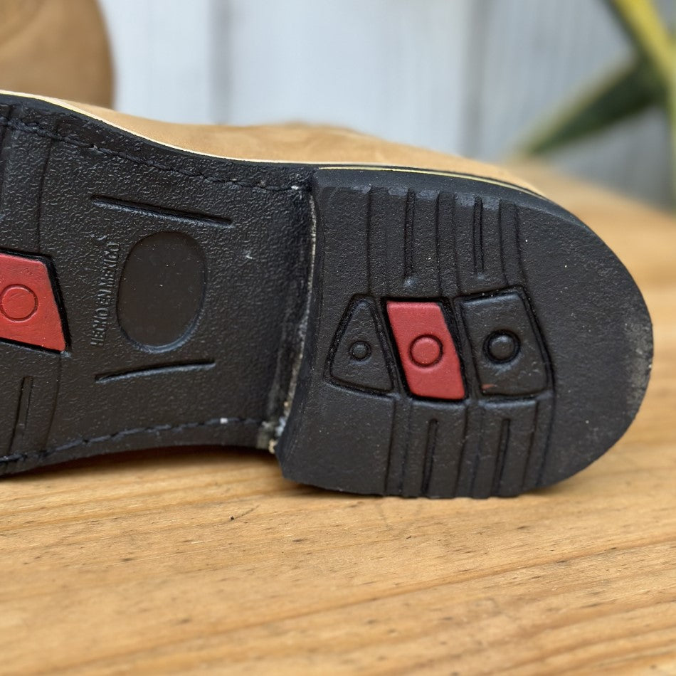 DB-370 Tan - Botines Vaqueros con Suela de Goma Comoda para Hombre - Botin Vaquero con Suela de Hule