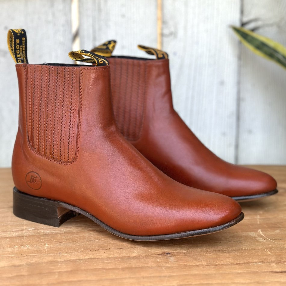 DB-45 Miel Botines Charros Mexicanos para Hombre Botines Charros
