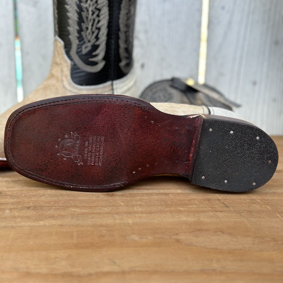 DA-Bota de Pelo Jaspeado - Botas Vaqueras para Hombre (6)