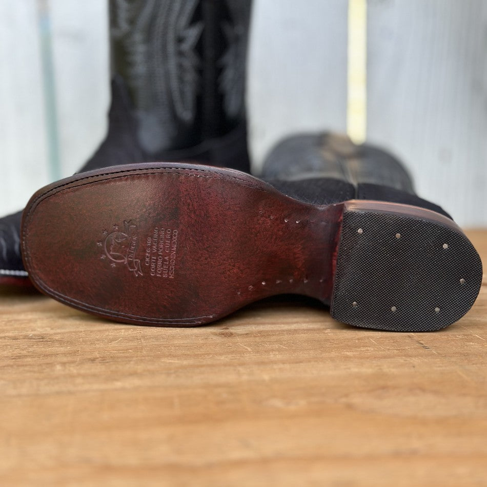 DB-Imitación Pitón Negro - Botas Vaqueras Exoticas para Hombre (7)