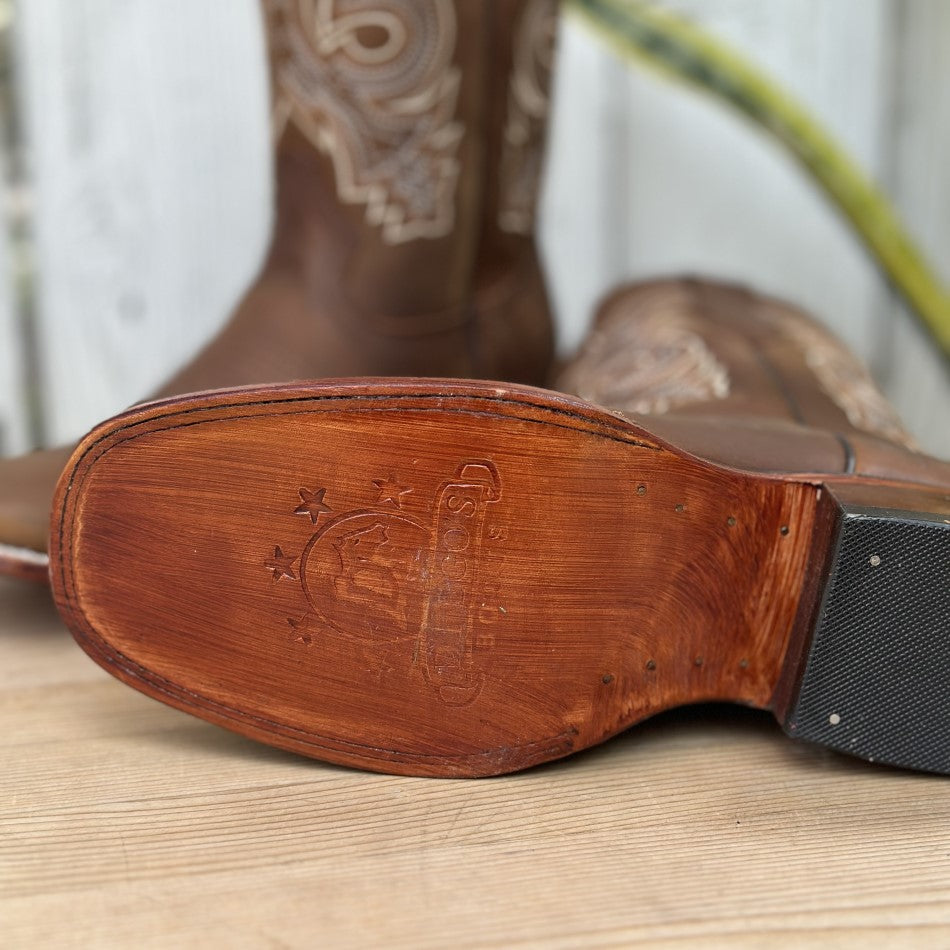 DB-Roca Cafe - Botas Vaqueras para Hombre - Botas de Hombre Vaqueras - Botas Con Bordado para Hombre (6)