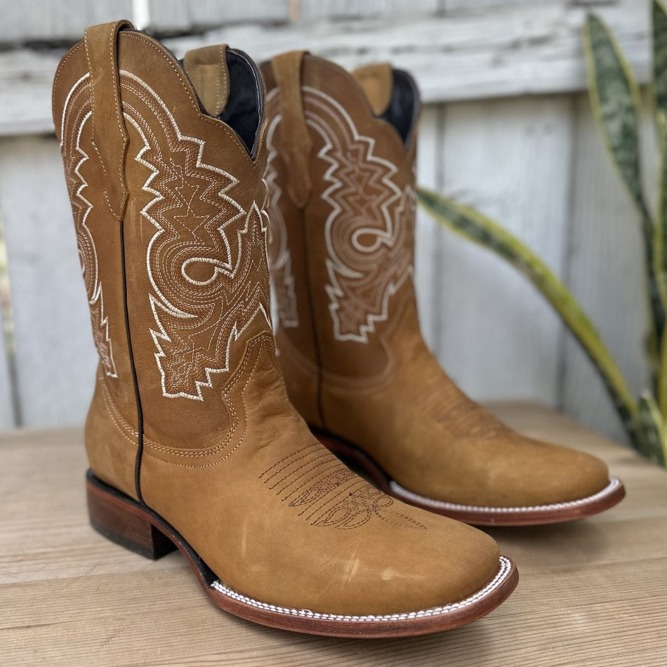 Botas Vaqueras Largas De Pico DB-Roca Tan Botas Vaqueras Para