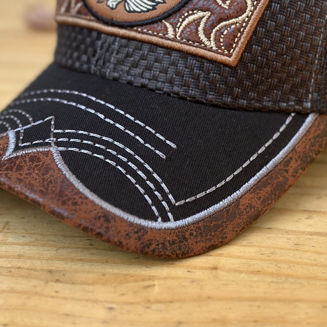 Gorra Vaquera GD2319 BLK Negra con Aguila - Gorras Vaqueras (4)