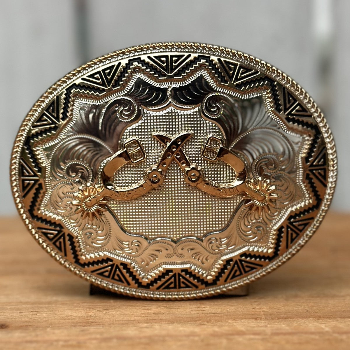 Hebilla Vaquera Ovalada con Dos Espuelas - Hebillas Vaqueras para Hombre (5)