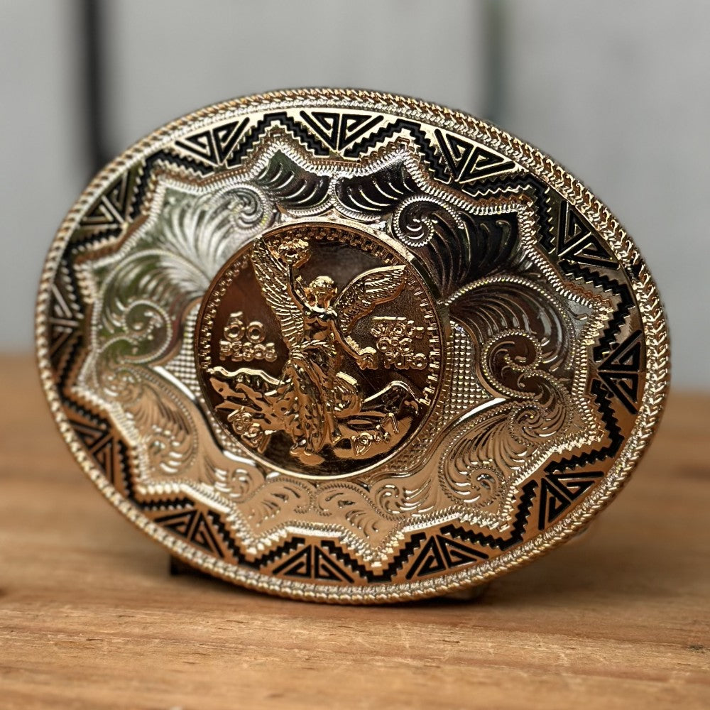 Hebilla Vaquera Ovalada de Centenario - Hebillas Vaqueras para Hombre (5)