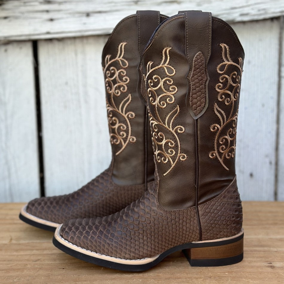 JB-Boa Beauty - Botas Vaqueras para Mujer - Botas de Piton Imitacion para Mujer (5)