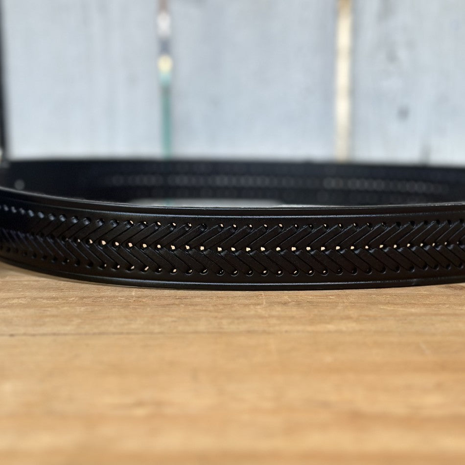 Cinturón "Aguila" Negro - Cinturones Artesanales Mexicanos para Hombre (5)