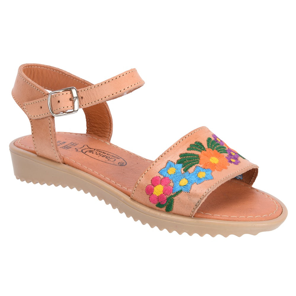 PM-35343 Natural - Huaraches Artesanales Mexicanos para Mujer - Huaraches de Piel