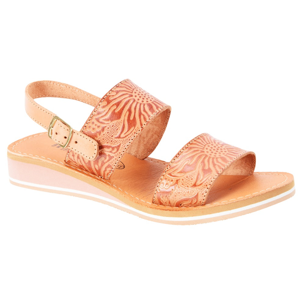 PM-35372 Natural - Huaraches Artesanales Mexicanos para Mujer - Huaraches de Piel