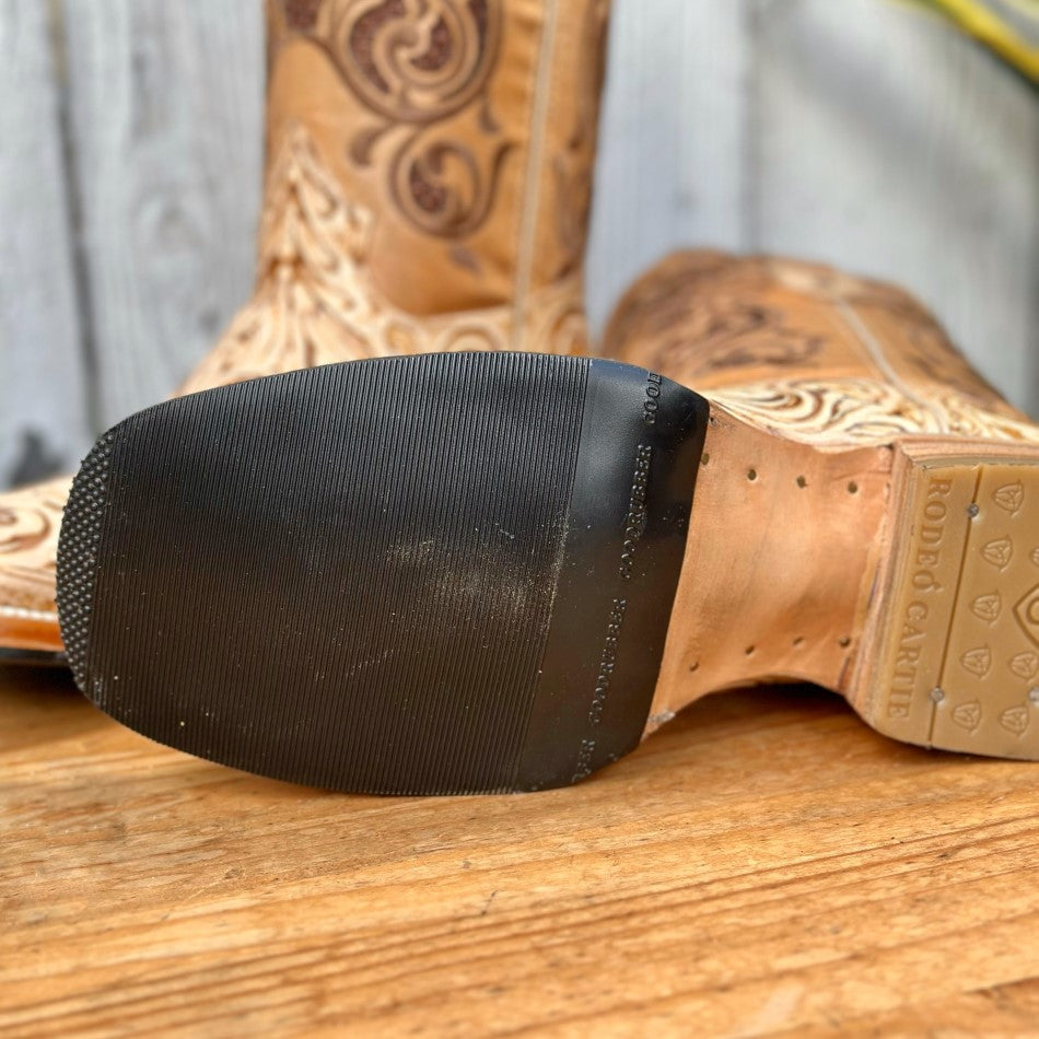 RC-570 Natural - Botas Vaqueras Cinceladas para Hombre