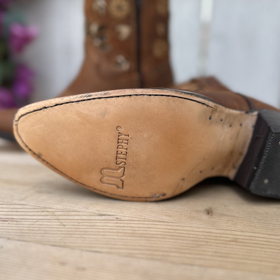 SB-Ataina Topo Botines Vaqueros para Mujer - Botines de Nobuck para Mujer Vaqueros - Botines para Mujer (6)