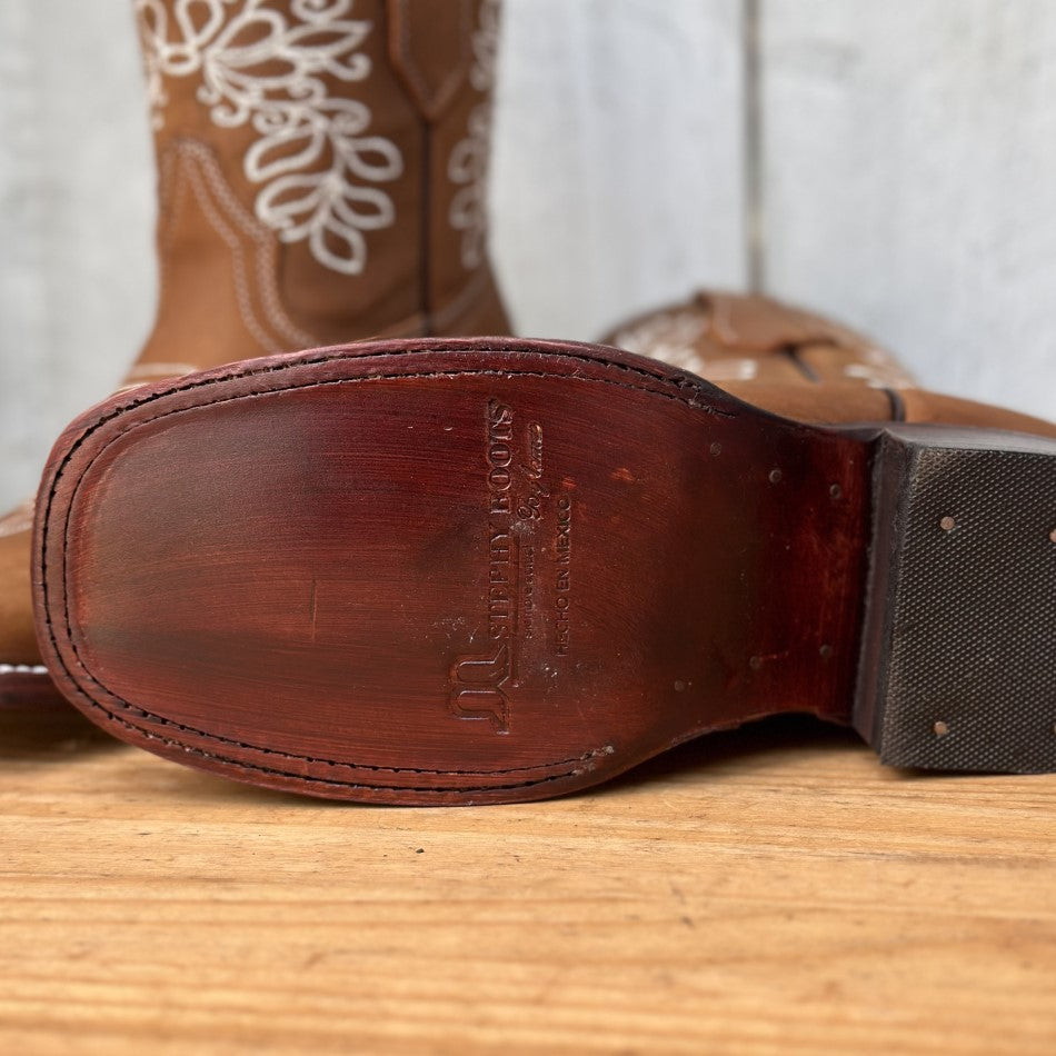 SB-Melina Cafe - Botas Vaqueras con Tubo Corto para Mujer - Bota Vaquera con Tubo Corto para Dama (7)