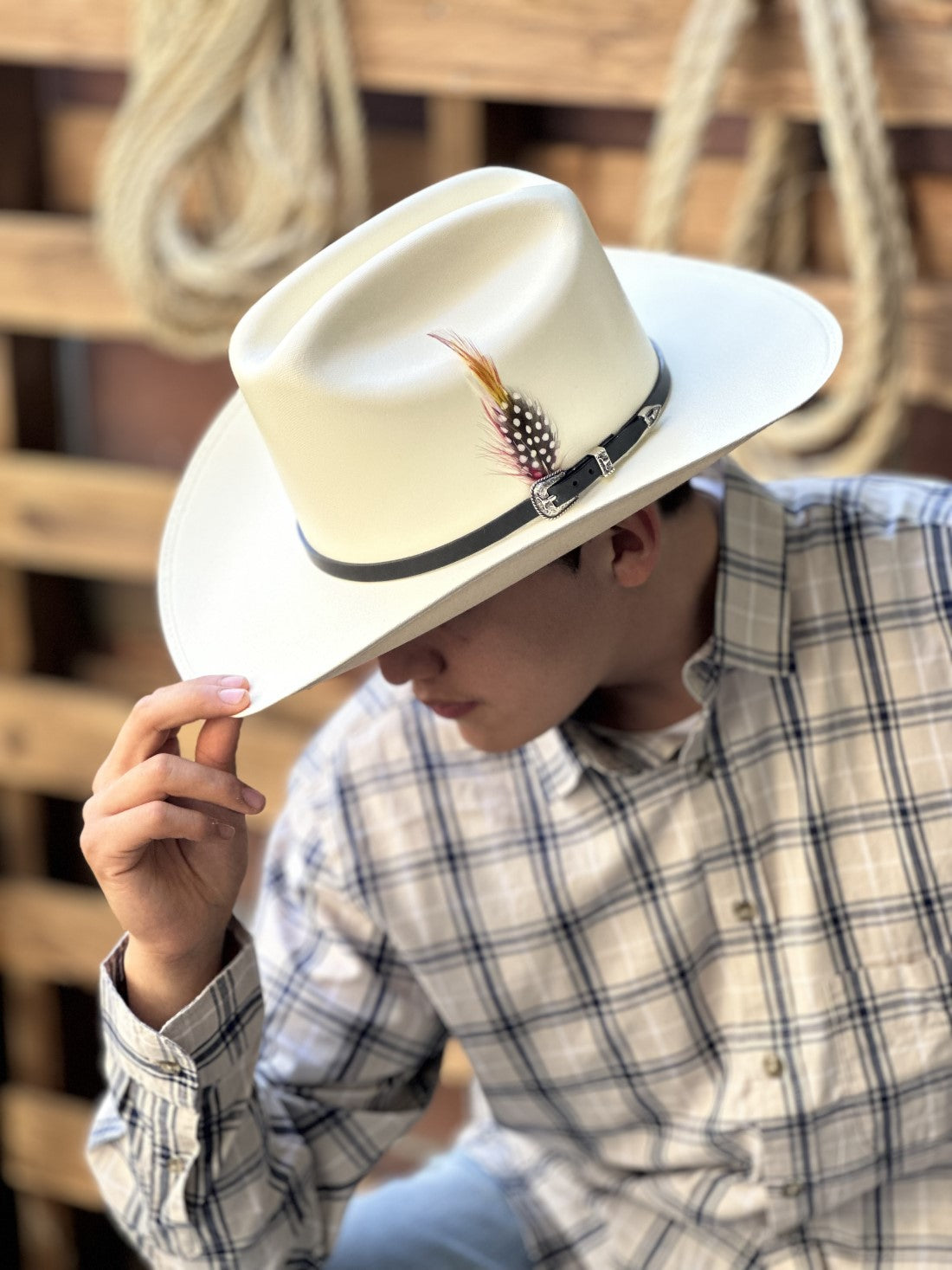 5000X Johnson (3 1/2 Brim) Cuernos Chuecos Cowboy Hat