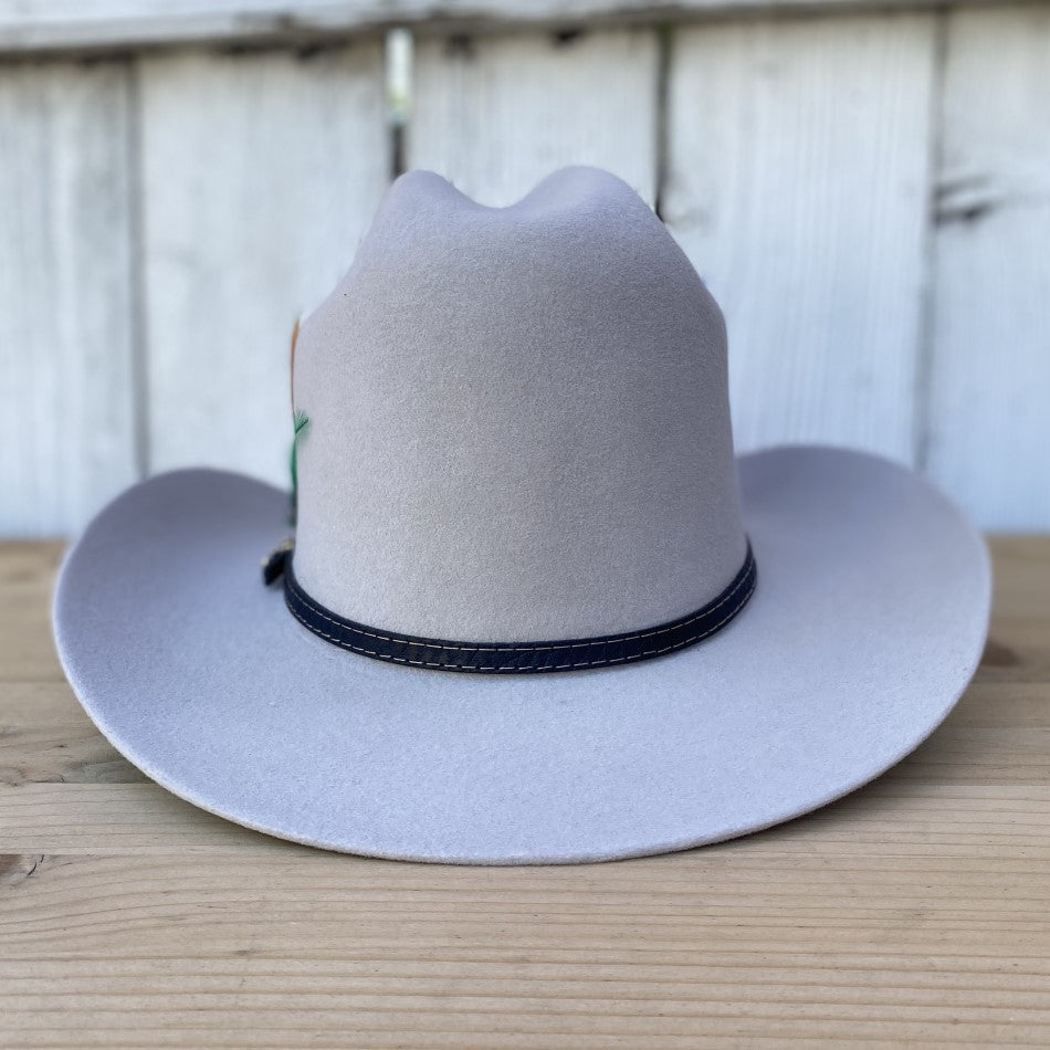 20X Dos Carnales Texana para Hombre - Texanas para Hombre - Texanas de Fieltro - Texana Gris Hombre