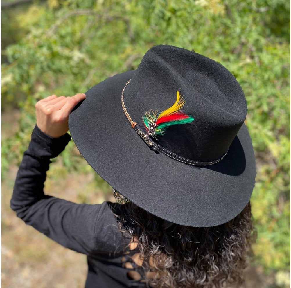 Sombrero 20X Indi Rocha Hats con Pluma - Sombreros para Mujer