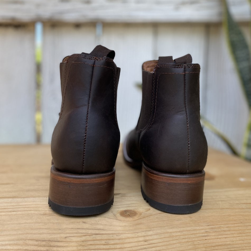 AS-010 Moka Crazy - Botin Vaquero Cafe - Botines para Hombre Vaqueros