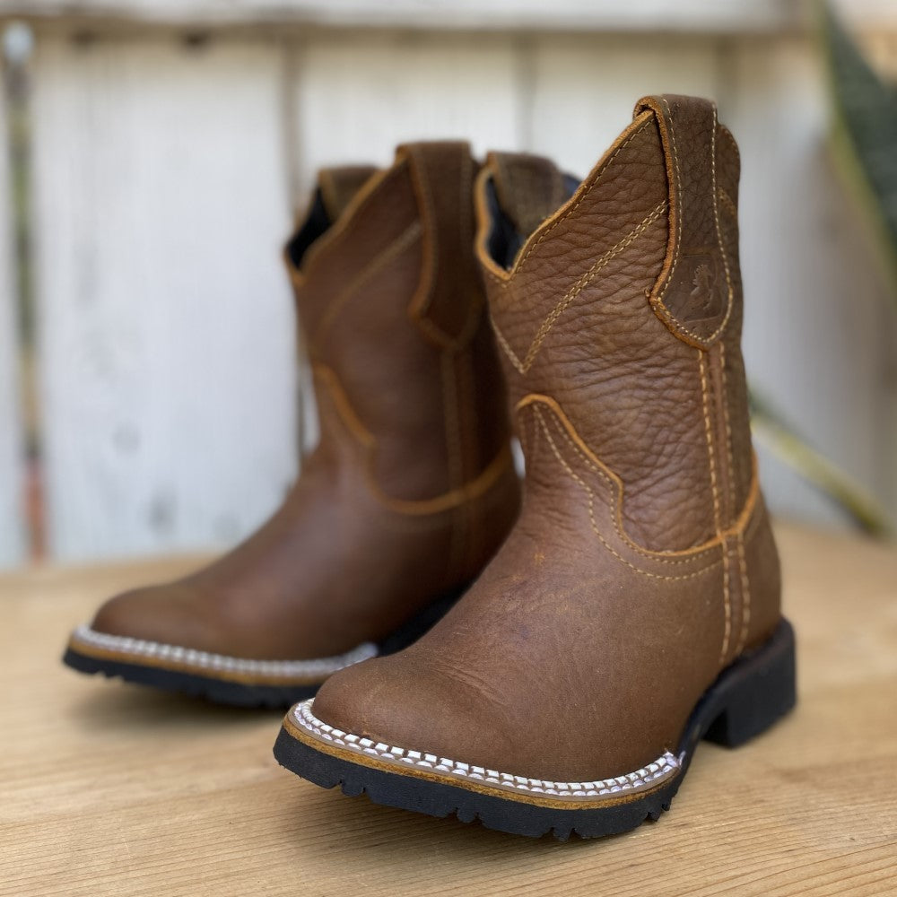 AS-Sonora Floater Honey Western Boots for Boys