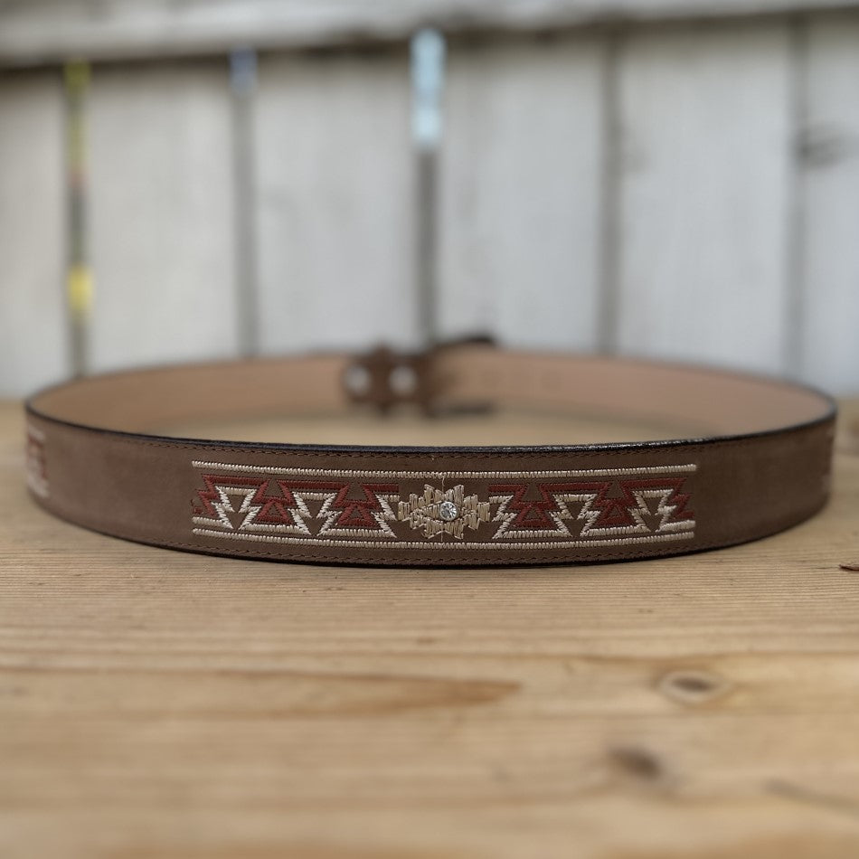 Azteca-05 Arena - Cinturones Vaqueros para Mujer - Cinturones para Mujer Vaqueros - Cinturones de Piel Vaqueros