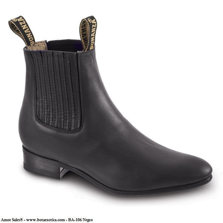 BA-106 Negro - Botines Charros