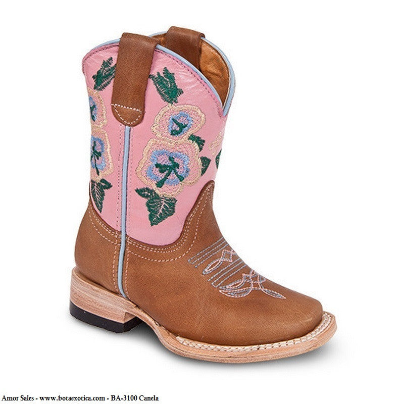 BA-3100 Tan - Botas Vaqueras para Ninos
