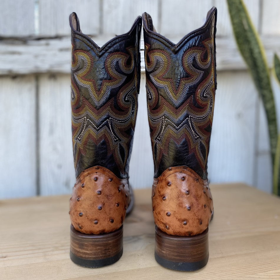 BD-701 Cognac - Botas Vaqueras Exoticas para Hombre - Botas Exoticas para Hombre - Bota Vaquera para Hombre - Bota Vaquera Exotica para Hombre