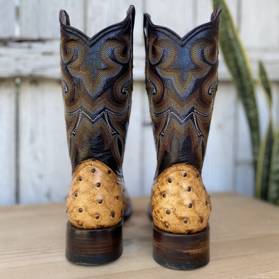 BD-701 Mantequilla - Botas Vaqueras Exoticas para Hombre - Botas Exoticas para Hombre - Bota Vaquera para Hombre - Bota Vaquera Exotica para Hombre