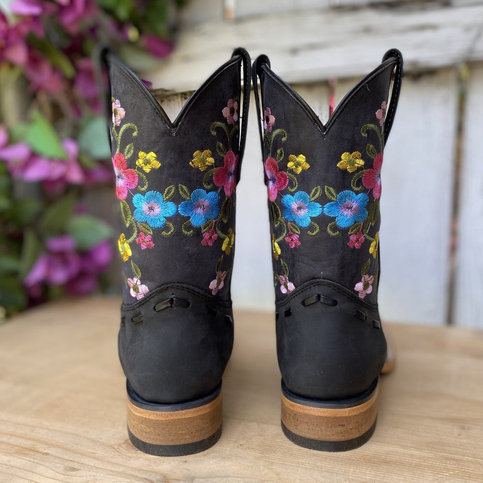 Bota Vaquera - BS-305 Negro - Botas para Mujer Vaqueras - Botas Vaqueras