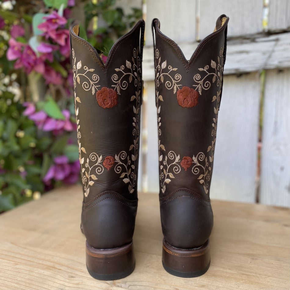 BS-815 Chocolate - Bota para Mujer Vaquera - Botas Vaqueras para Mujer - Botas Vaqueras