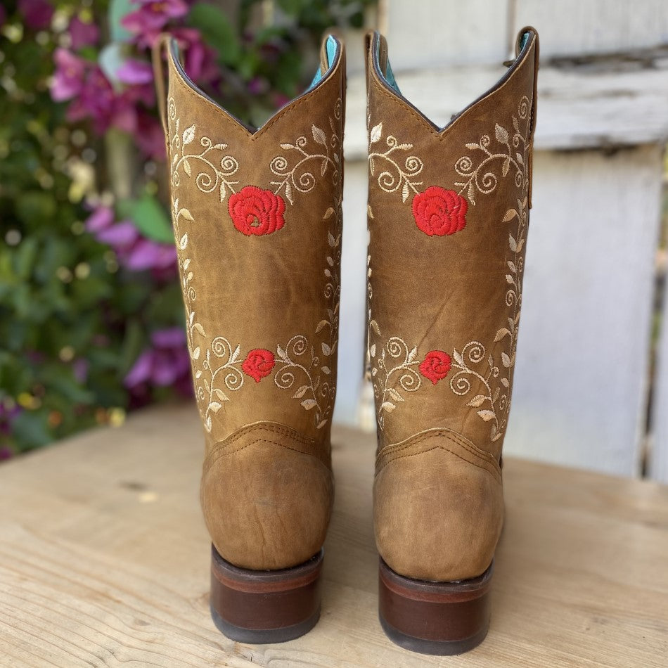 BS-815 Tan - Bota para Mujer Vaquera - Botas Vaqueras para Mujer - Botas Vaqueras