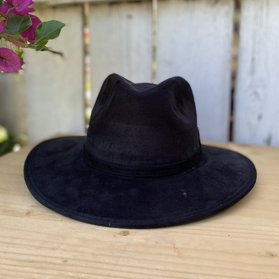Black Explorer Felt Hat - Sombreros de Fieltro - Sombreros para Niñas de Fieltro - Sombreros de Fieltro Niña