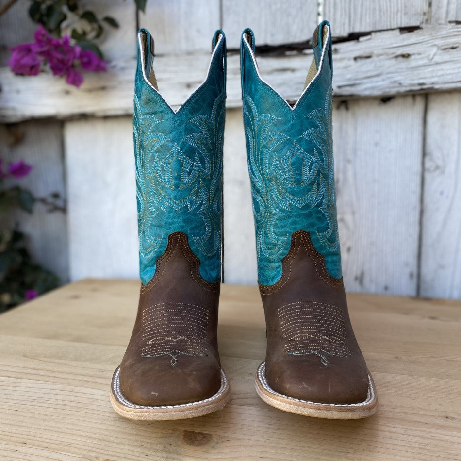 Botas de Rodeo para Mujer - Red Hawk Camel Turquoise - Bota de Rodeo Mujer - Botas de Rodeo Mujer - Botas para Mujer de Rodeo
