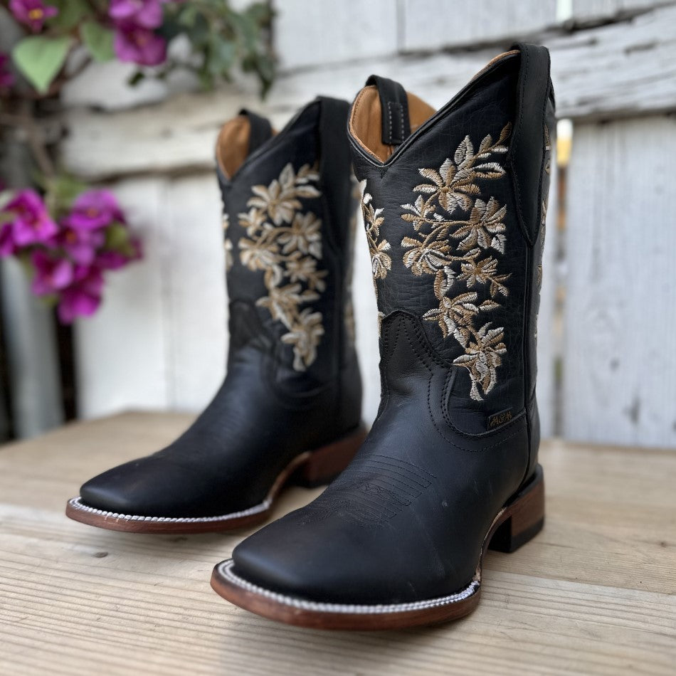 DA-2401 Black - Western Boots for Women