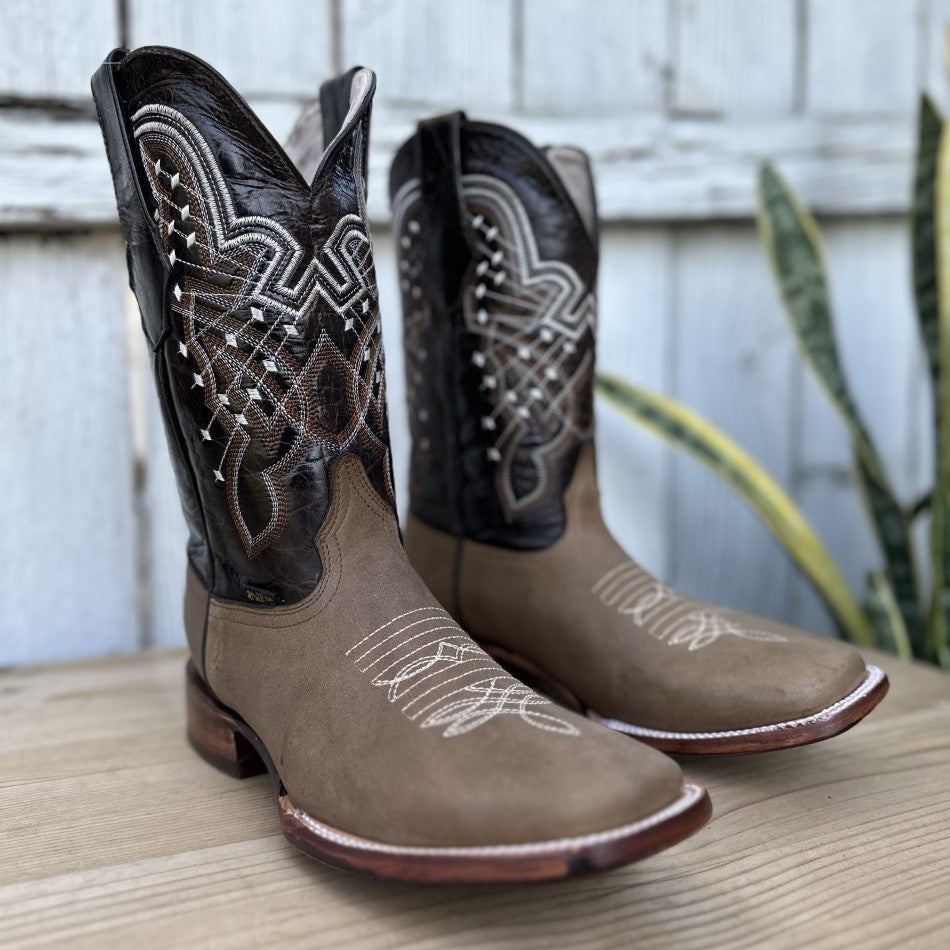 Men's Cabela's Cowboy Boots DA-2417 Sand Men's Western Boots Leather Cowboy Boots