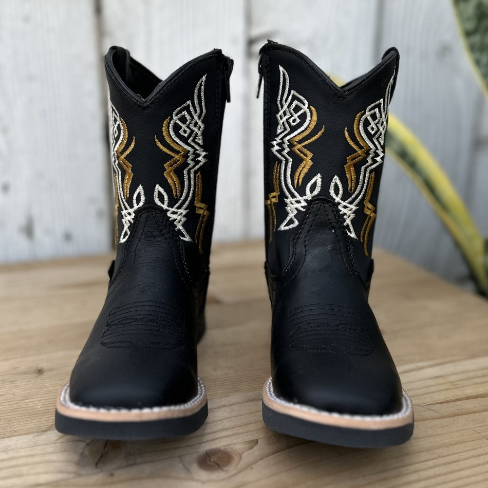 Bota Vaquera para Niño DA-701 Negro - Botas Vaqueras para Niño
