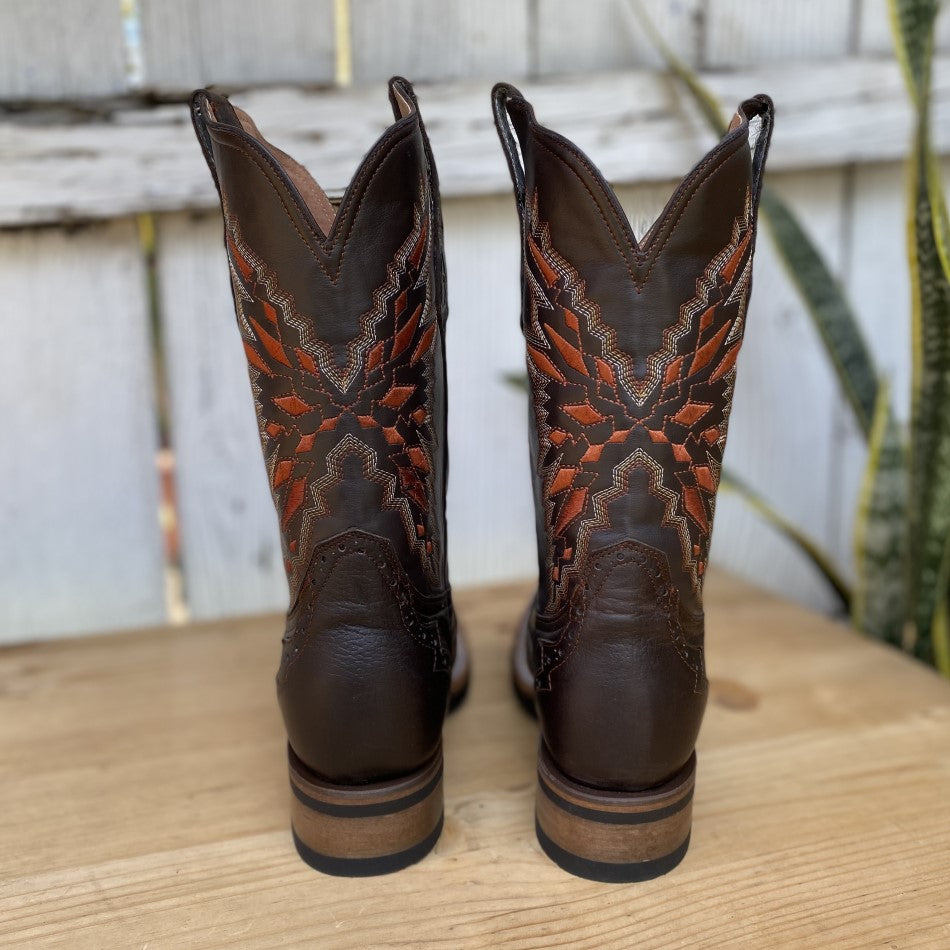 Floater 030-519 Cafe - Botas Vaqueras para Hombre -Bota Vaquera Mexicana para Hombre - Botas Vaqueras