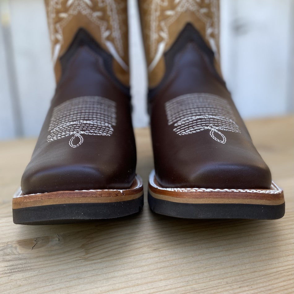 Bota Vaquera para Hombre - SG-512 Cafe - Botas Vaqueras para Hombre - Botas para Hombre Vaqueras - Bota Cafe Vaquera - Botas Vaqueras