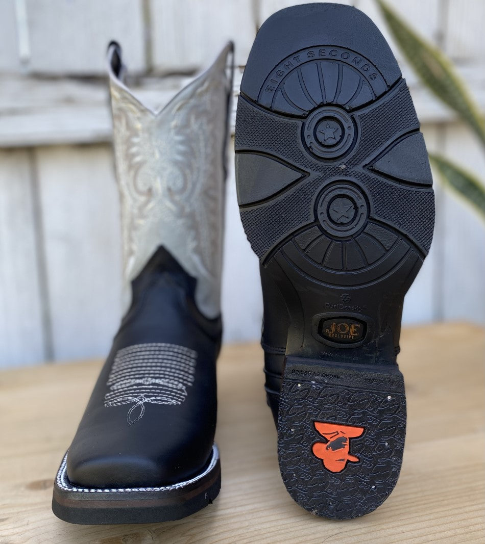 Bota Vaquera Hombre SG-512 Negro - Botas Vaqueras para Hombre - Bota Vaquera para Hombre Negra - Botas para Hombre Vaqueras - Botas Vaqueras