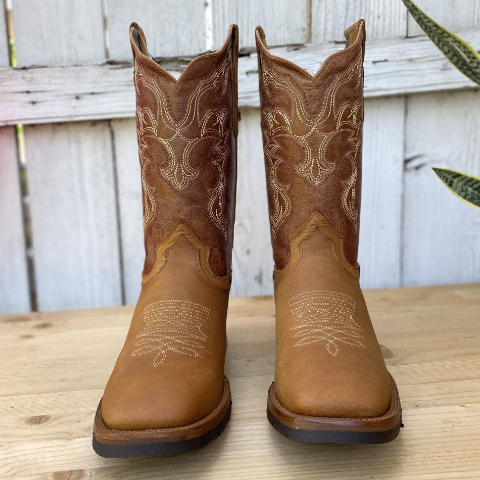 Bota de Rodeo JB-822 Tan - Botas para Hombre Rodeo - Bota de Rodeo Hombre - Bota de Mexico Rodeo